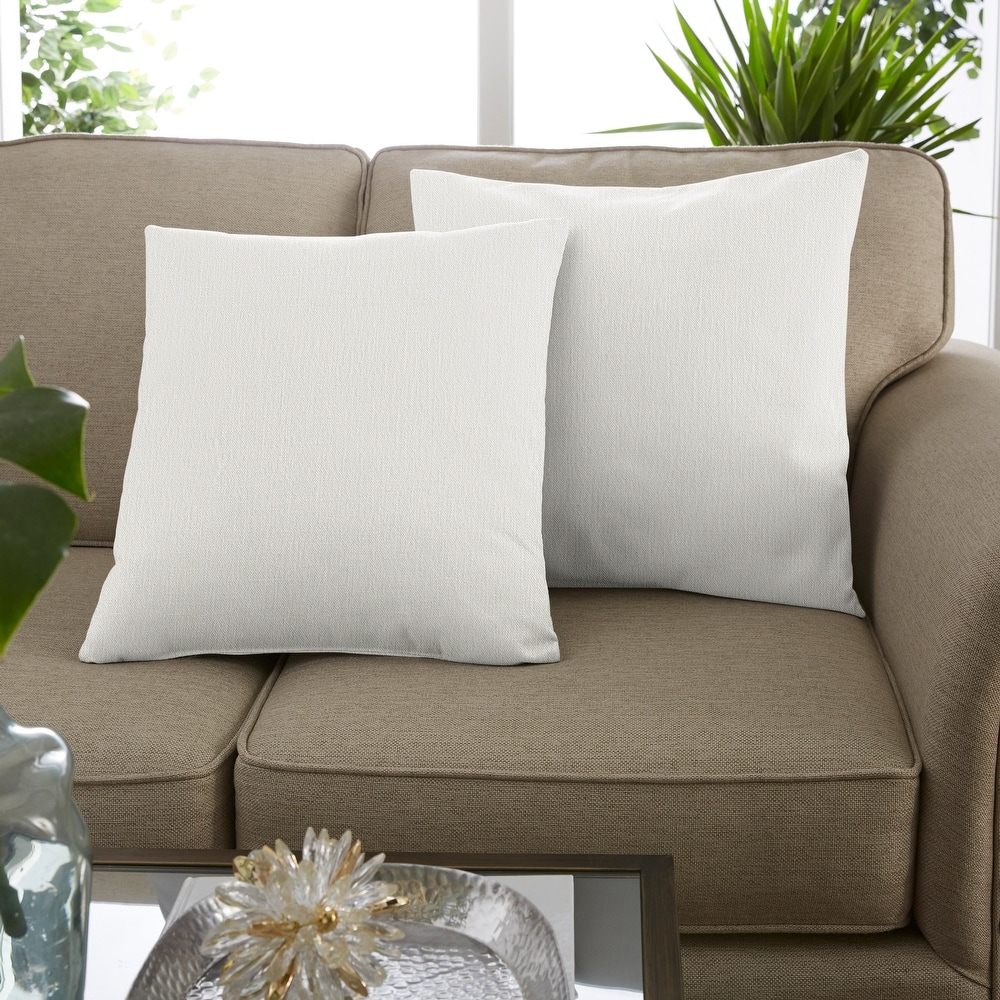 Sorra Home Linen Texture Pillows (Set of 2)