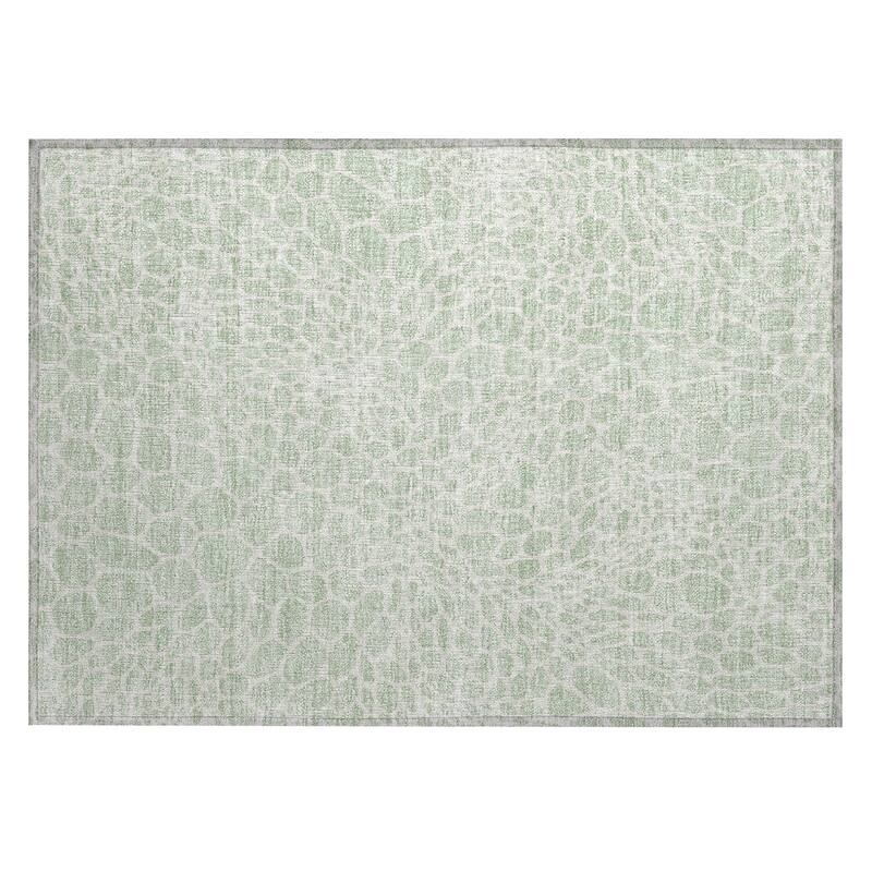 Machine Washable Indoor/ Outdoor Chantille Animal Print Rug