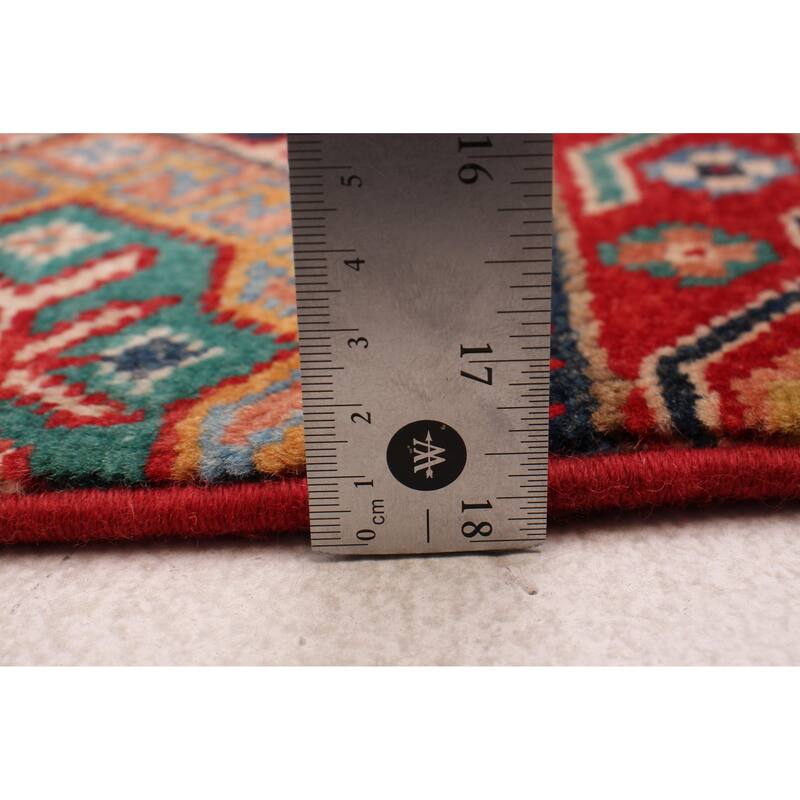 ECARPETGALLERY Hand-knotted Uzbek Ghazni Red Wool Rug - 2'8 x 9'6