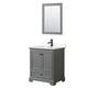 Option Dark Gray / Carrara Cultured Marble Top / Matte