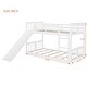 preview thumbnail 5 of 3, Twin Over Twin Size Bunk Bed with Slide and Ladder