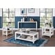 preview thumbnail 6 of 4, Cordero Wood and Glass Top 48-Inch Wide Coffee Table with Shelf Storage