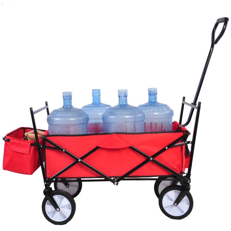 Folding Steel Large Capacity Wagon Garden Cart Shopping Beach Cart