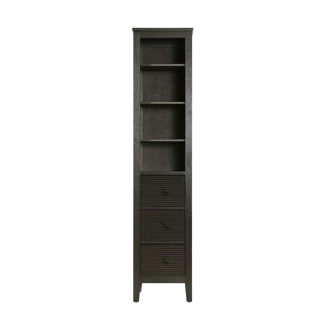 Kensington 16-28 Inch Open Shelving Bath Storage Cabinet
