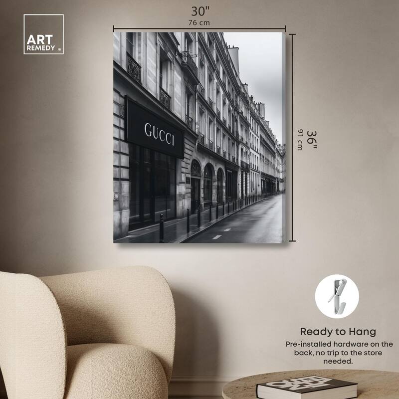 Paris Love Canvas by Art Remedy, Gallery Wrapped