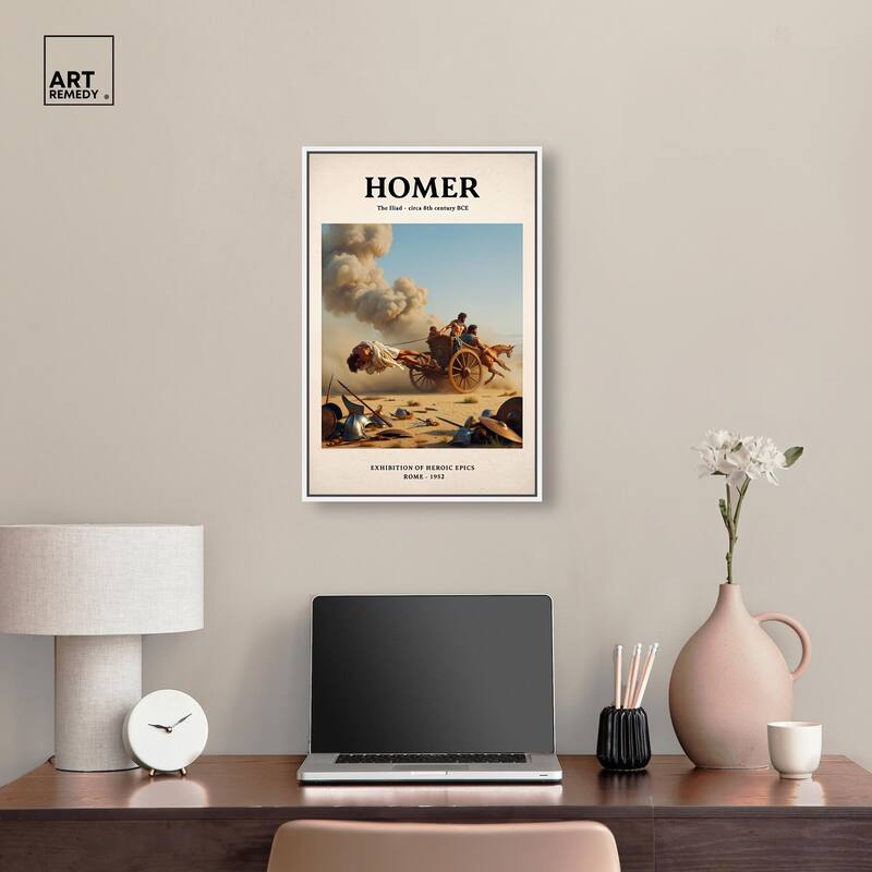 Iliad Illustrated Canvas by Art Remedy
