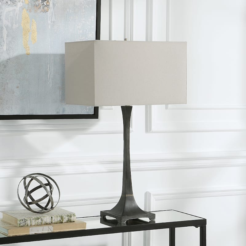 Uttermost Reydan Tapered Iron Table Lamp - 17"x29.5"x10"