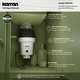 preview thumbnail 4 of 8, 1-1/4 HP Continuous Feed Garbage Disposal for Kitchen Sinks with Power Cord and Accessories included - Black and Grey