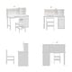 preview thumbnail 15 of 17, Solid Pine Wood Kids Study Desk with Storage Shelves & USB Clip Lamp, White Children Writing Desk for Bedroom or Playroom