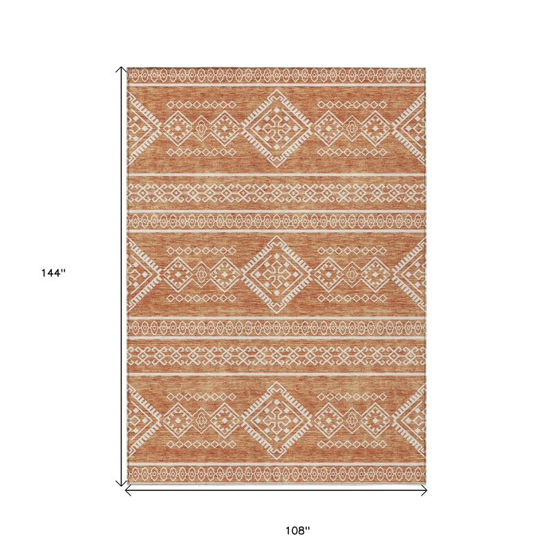 HomeRoots Southwestern Transitional Rectangle Outdoor Rug