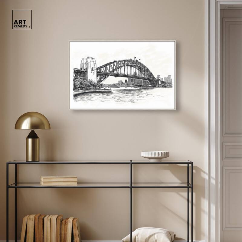 Lines of the Bridge Canvas by Art Remedy