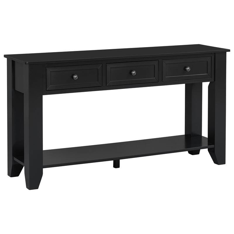 Modern Entryway Console Table with Three Drawers Sturdy Poplar Legs