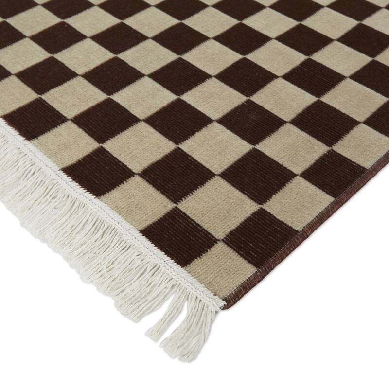 Adelaide Recycled Checkered Area Rug