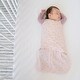 preview thumbnail 2 of 3, HALO SleepSack swaddle, 100% cotton, Pink Floral,SM, 3-6M - small
