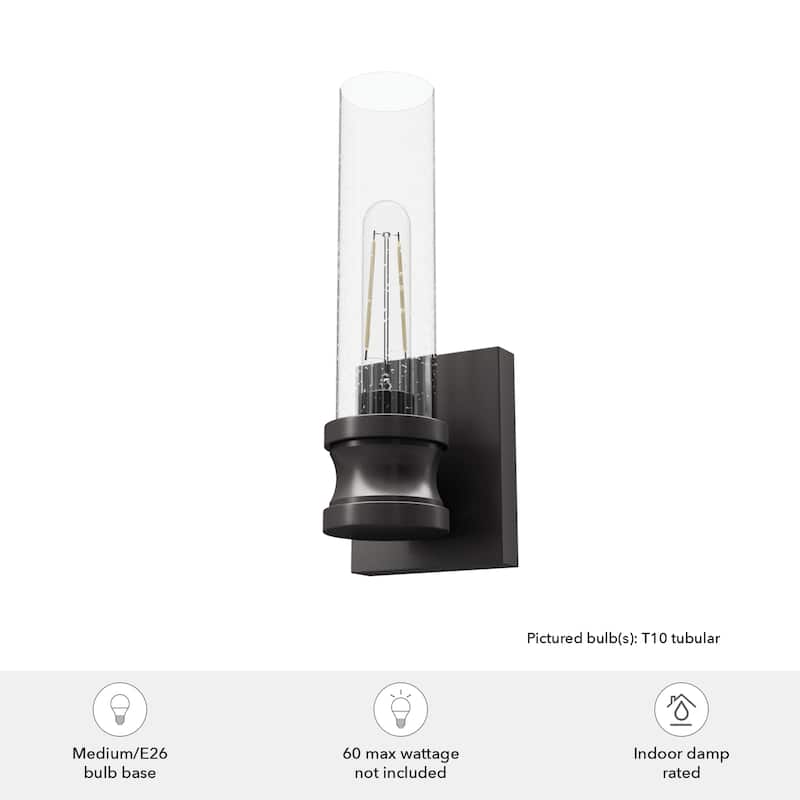 Hunter Lenlock 1 Light Wall Sconce - Glam, Contemporary - Damp Rated!