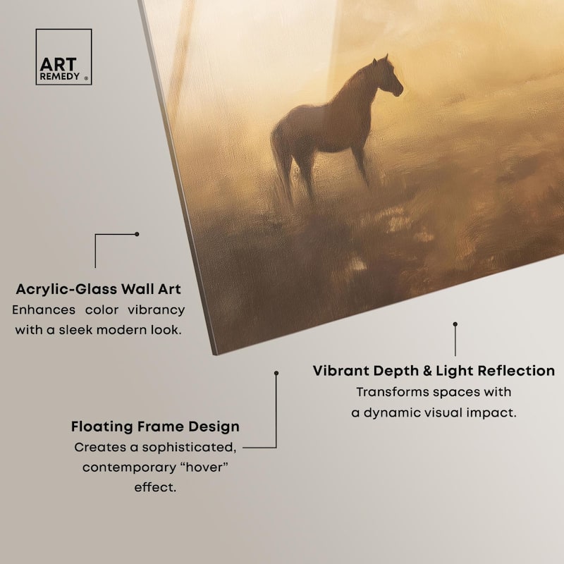 Equine Trio Acrylic by Art Remedy, Ready to Hang