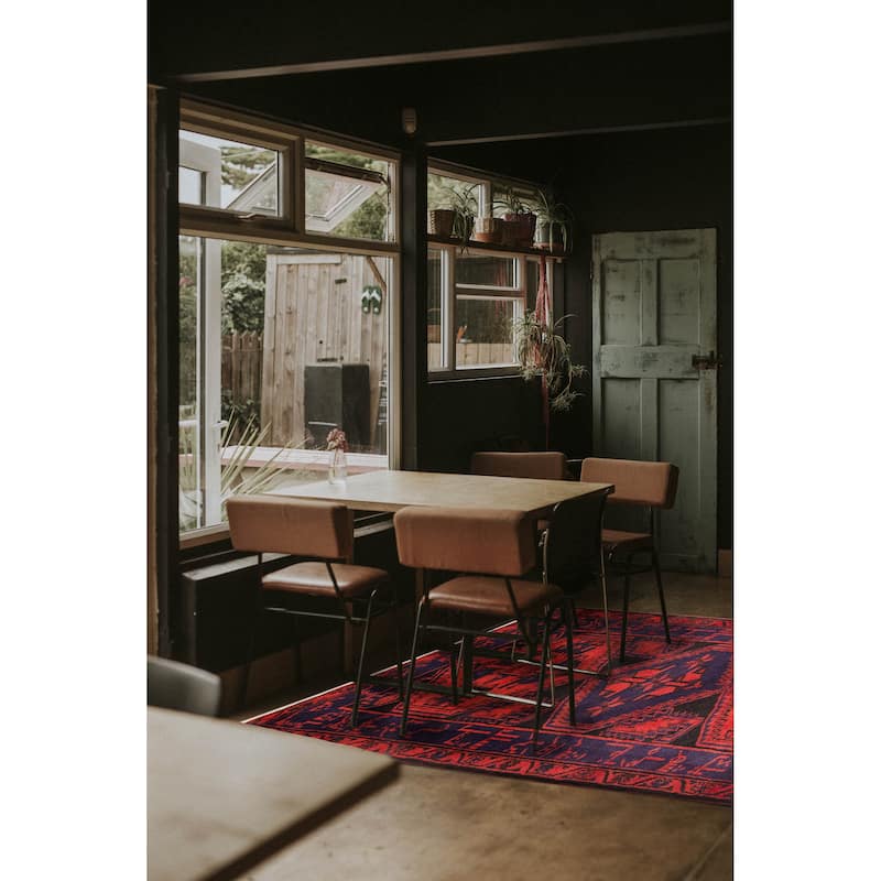 ECARPETGALLERY Hand-knotted Andelz Navy Wool Rug - 3'7 x 6'5