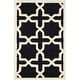 preview thumbnail 174 of 183, SAFAVIEH Handmade Cambridge Trudie Geometric Wool Rug 2' x 3' - Black/Ivory - Rectangle