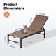 preview thumbnail 17 of 73, Pellebant Outdoor Patio Adjustable Chaise Lounge Chairs