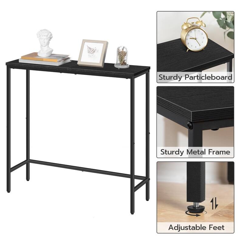 Narrow Console Table, 29.5" Small Entryway Table, Thin Sofa Table, Side Table