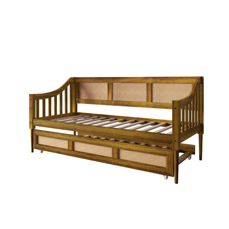 CraftPorch Modern Twin Daybed with Trundle