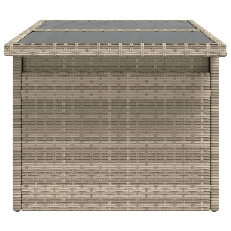 vidaXL Garden Table Light Gray - 21.7 x 39.4 x 28.7 in