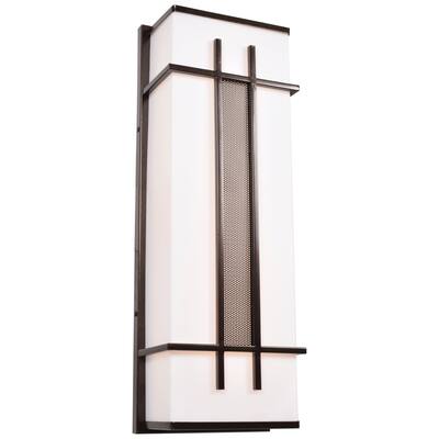 Tuxedo 1-light Bronze Medium LED Outdoor Wall Sconce