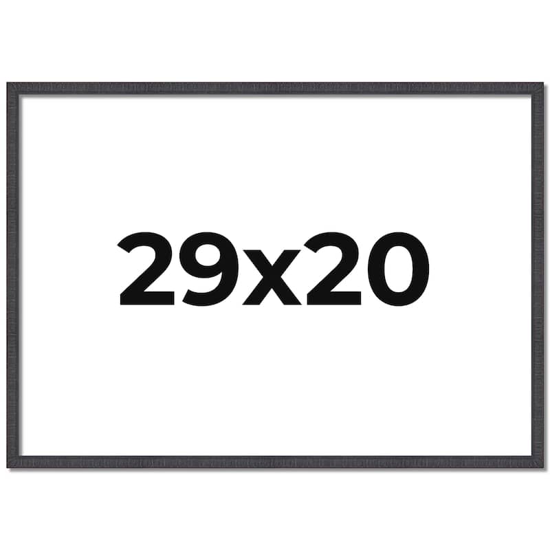 29x20 Frame Brown Solid Wood Picture Frame - Complete Modern Photo