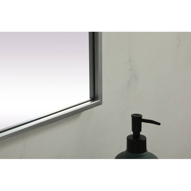 Indigo Home Metal Frame Rectangle Mirror 24x36 Inch
