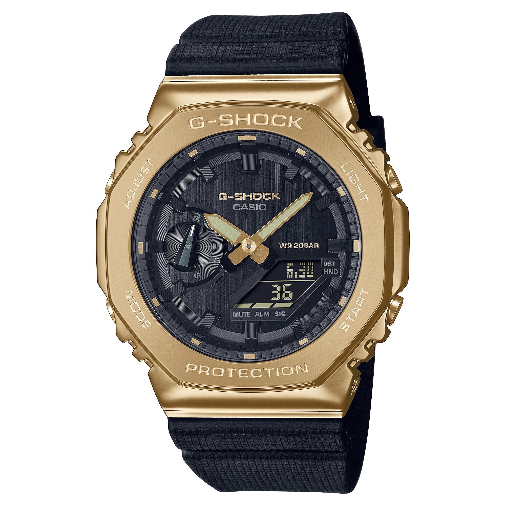 Casio GM-2100G-1A9 Men's G-Shock Analog Watch with Resin Strap