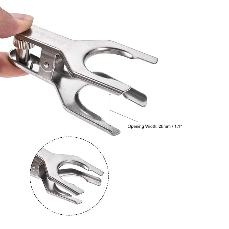 Stainless Steel Joint Clip Lab Clamp for 9mm Ground Joints Laboratory Tool