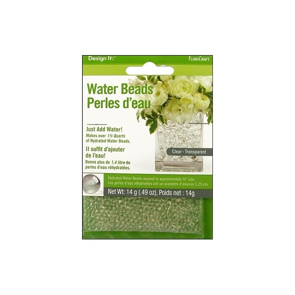 FloraCraft Water Beads Dehydrated Clear - White. Opens flyout.