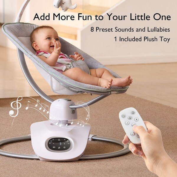 Momcozy CocoSway 3D-Motion Electric Baby Swing - No size - On Sale