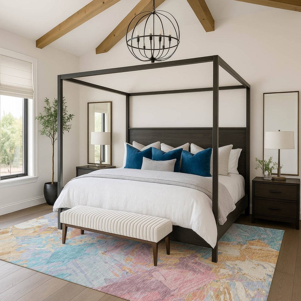 Premium Washable Super Soft Modern Brushstrokes Mayfield Rug