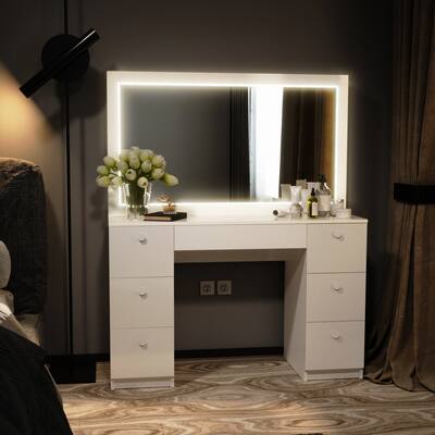 Boahaus Sabrina Lighted Vanity with LED Light Strip
