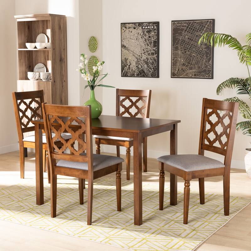 Ramiro Modern and Contemporary Transitional 5-Piece Dining Set