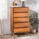 preview thumbnail 19 of 27, Walker Edison Mid-Century 5-Drawer Solid Wood Dresser
