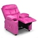 preview thumbnail 40 of 38, Gymax Kids Youth Recliner Chair Velvet Fabric w/Cup Holder & Side