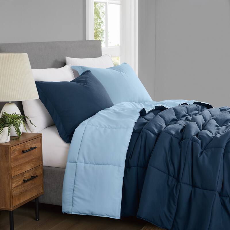 Truly Soft Everyday Reversible Down Alternative 3-Piece Comforter Set