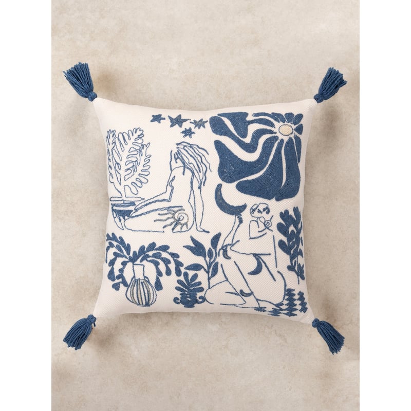 Sialkot Throw Pillow Cover, 20"x20"