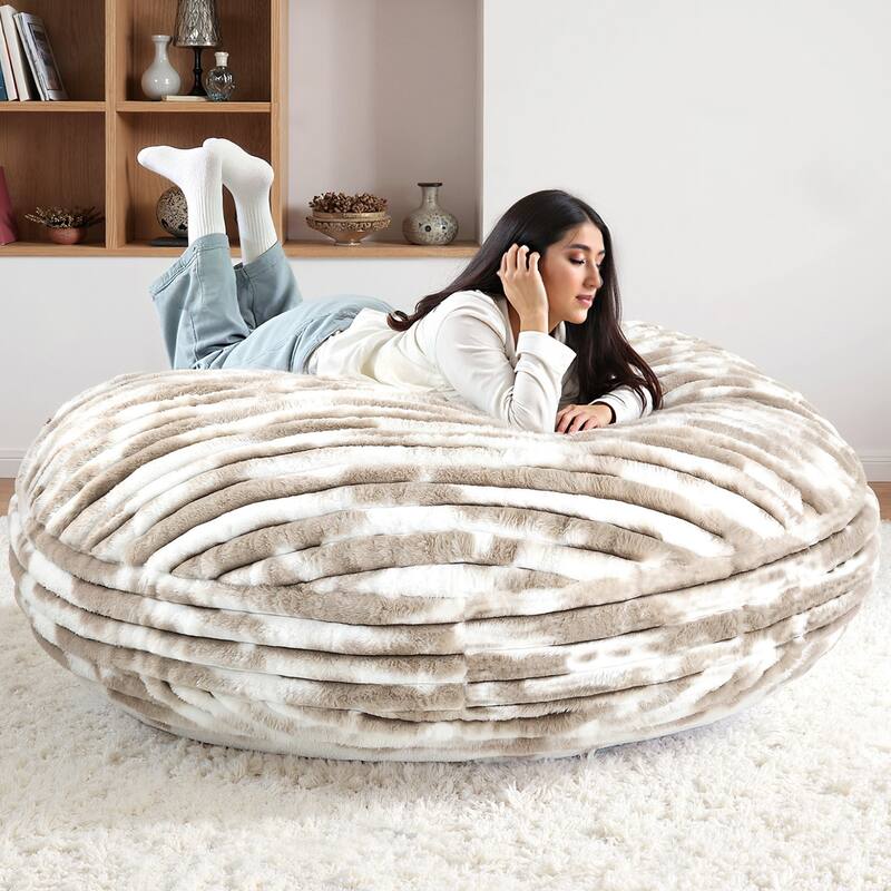 Oversized Bean Bag Chair Bean Bag Bed for Adults & Convertible