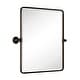 preview thumbnail 80 of 126, TEHOME Woodvale Rectangle Vertical Metal Wall Mirrors 24" x 19" - Rubbed Bronze