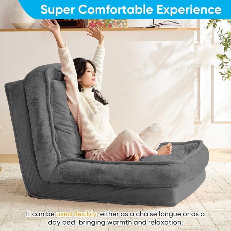 Versatile Foldable Lazy Sofa,3-in-1 Fold Small Tatami Sofa Bed,Lounge Chair Sofa, Human Friendly Pet Beds Lazy Sofa
