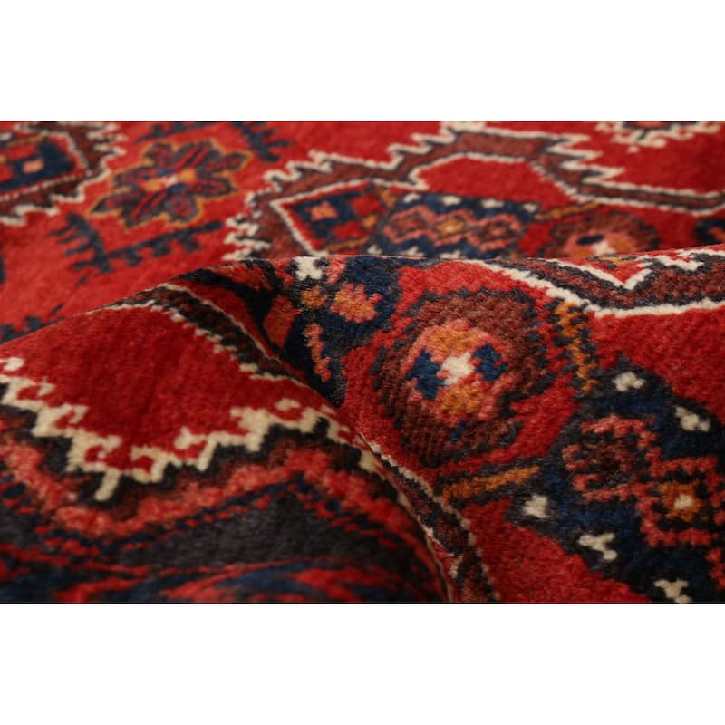 ECARPETGALLERY Hand-knotted Anadol Red Wool Rug - 3'5 x 4'11