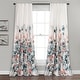 preview thumbnail 16 of 26, The Curated Nomad Luminet Flora Room Darkening Window Curtain Panel Pair 52x84 - Coral