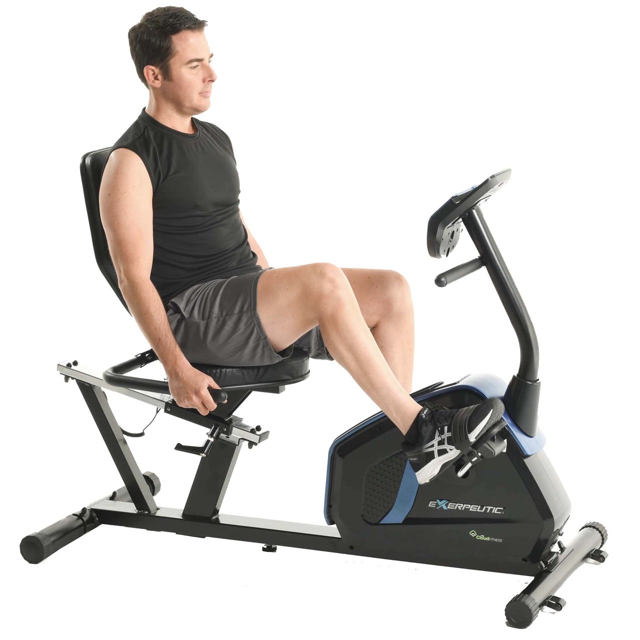 Exerpeutic bluetooth smart cloud high capacity recumbent bike 2025