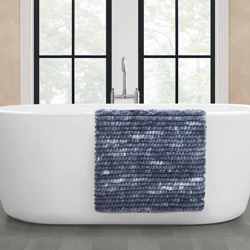 French Connection Space Dye Chunky Chenille Bath Rugs