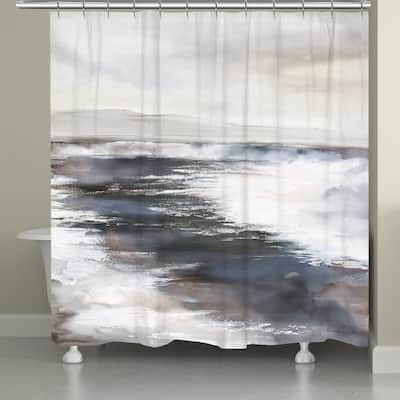 Laural Home Smokey Waters Shower Curtain 71x72