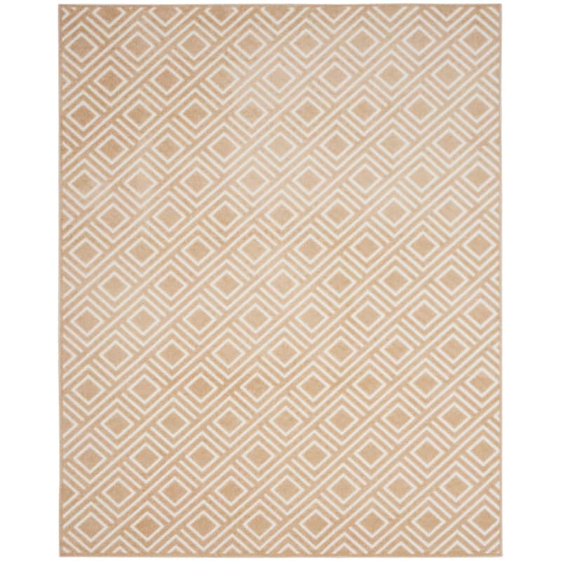 Nourison Casual Indoor only Geometric Area Rug - 7' 10" x 9' 10" - Taupe - Rectangle