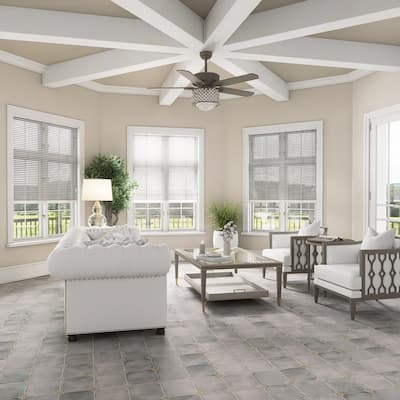 Merola Tile Laverton Octagon Gris with Taco Arena 7-7/8" x 7-7/8" Porcelain Floor and Wall Tile